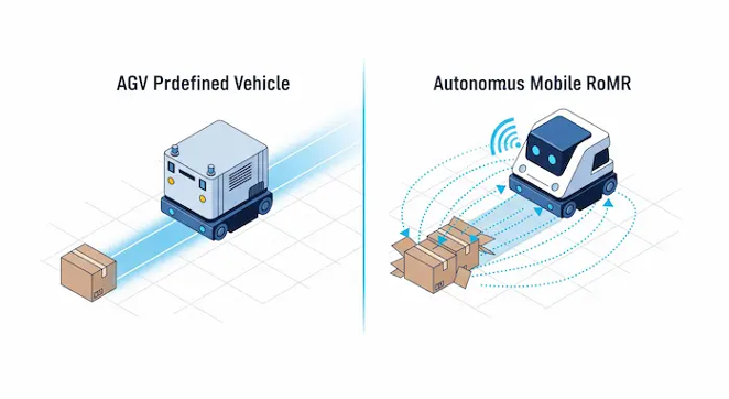 AgV va ARM trong nha may