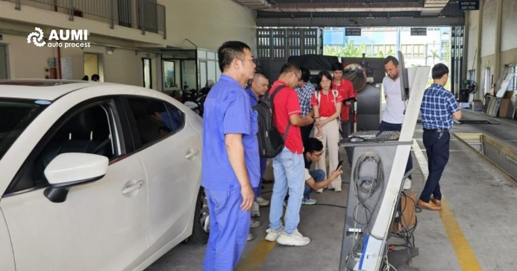 AUMI tại một nhà máy lắp ráp xe ô tô tự động