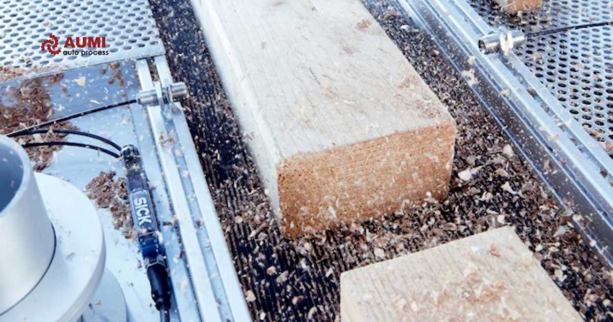 Cảm biến sợi quang trong nhà máy gỗ