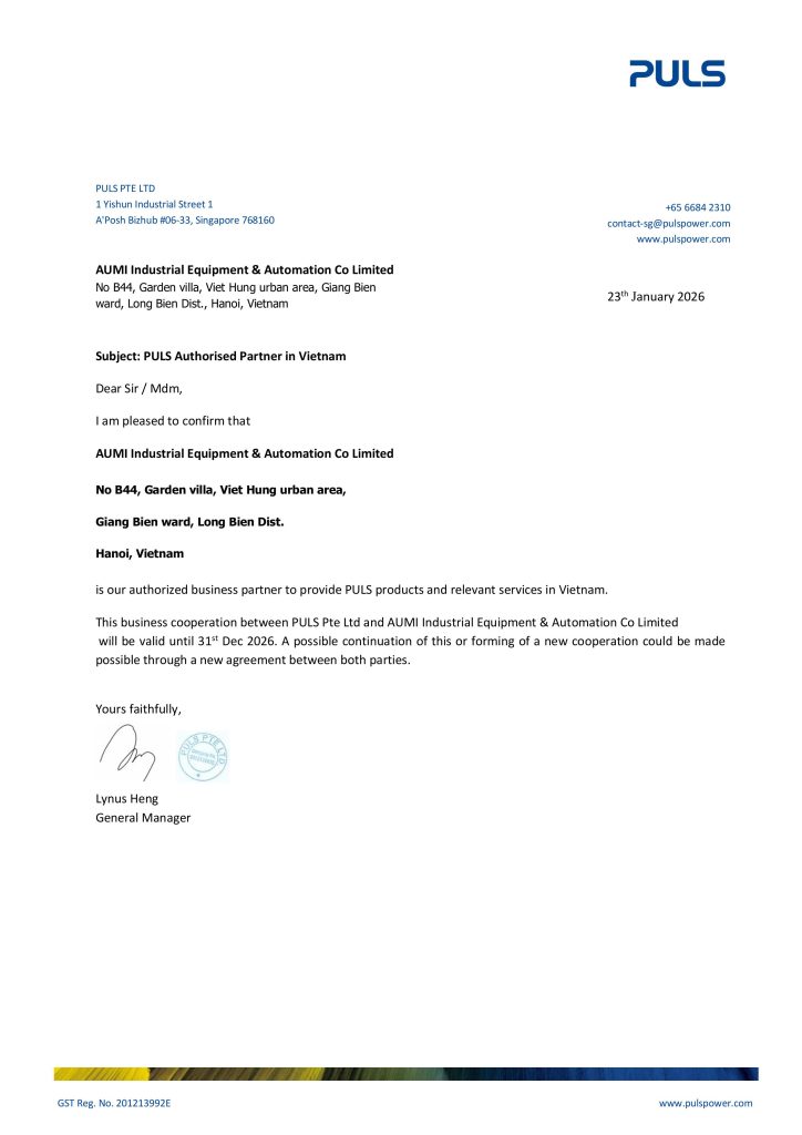 giay chung nhan uy quyen dai dien hang puls